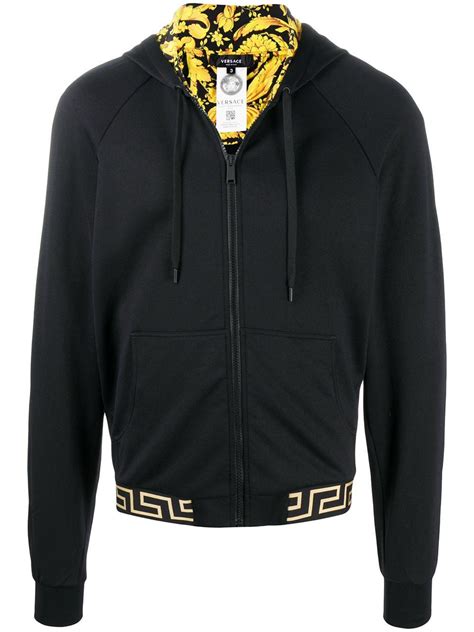 versace jeans hoodie buidel|Versace zip up hoodie.